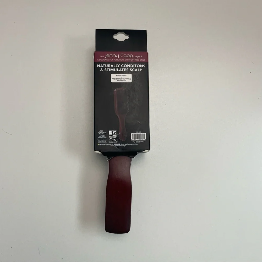 Jenny Capp Brush Boar Bristle Wood Handle Conditions Stimulates Scalp Unisex